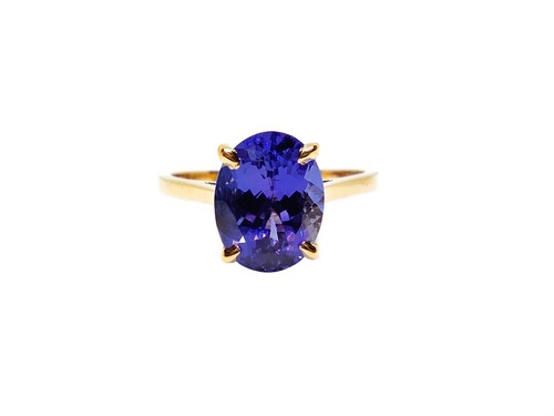 Certified 18k tanzanite - certified,