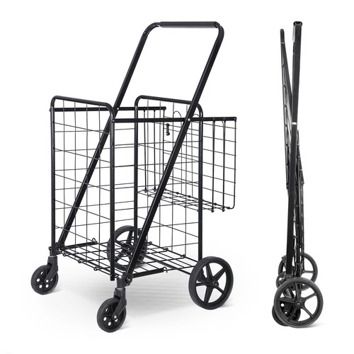 Folding shopping cart rolling - cart,