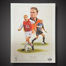 Dennis Bergkamp Signed Print: Football Legend