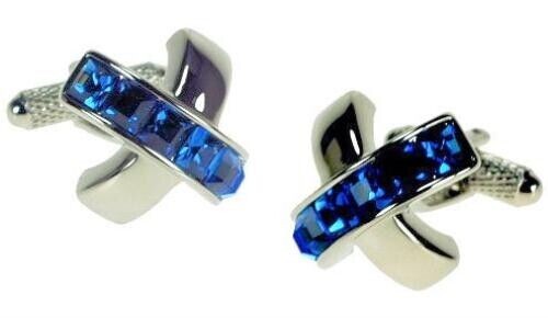 Blue sapphire crystal - crystal, cross