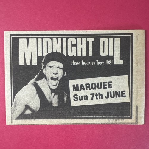 Midnight oil marquee - -, |