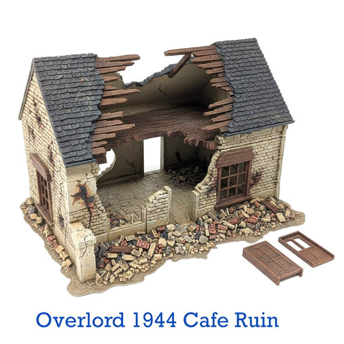 Overlord 1944 cafe ruin day - overlord, d-day
