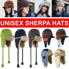 Mens Womens Winter Hat Sherpa