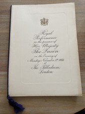 Royal Performance The Palladium London 1956