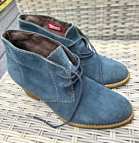 Tamaris blue suede - tamaris,