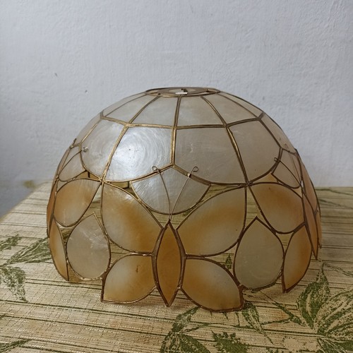 Vintage yellow butterfly capiz - yellow,