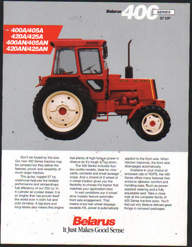 Belarus 400 series - series", 57hp