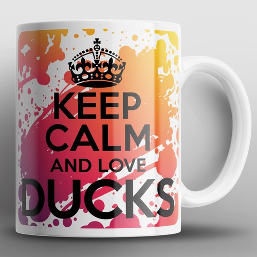 Keep calm and love ducks - ducks, mug