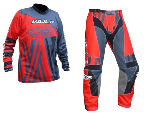 Adult motocross red - , kit