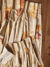 Pinch pleat vintage Curtains pair by Mostyns width 30" each panel by 46" drop