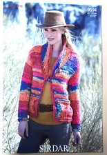 New Original Sirdar Indie Ladies Jacket Knitting Pattern 9594