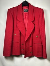 Vintage Chanel Red Tweed
