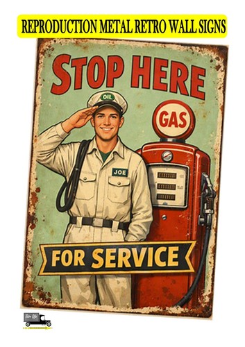 Vintage retro petrol - retro, garage