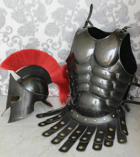 Medieval spartan steel armor - steel,