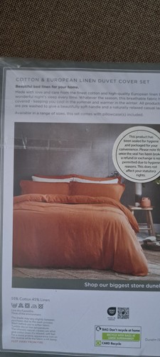 Dunelm cotton linen duvet - dunelm,