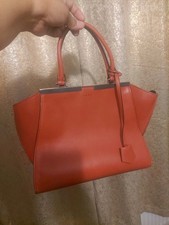 Fendi 3 Jours Orange Leather Bag