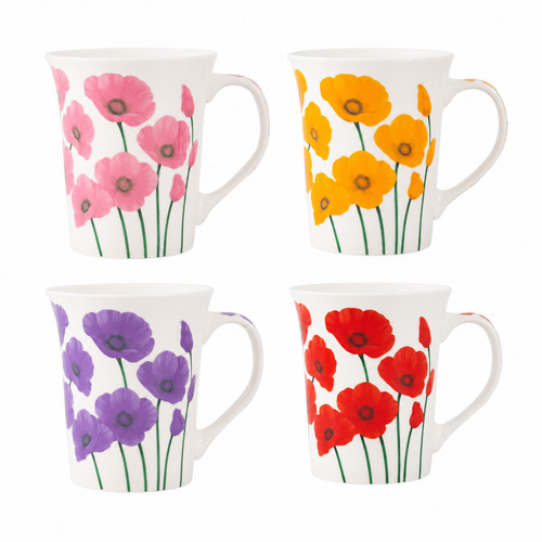 Set floral coffee - set, 4