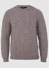 Classic Aran Wool Jumper -