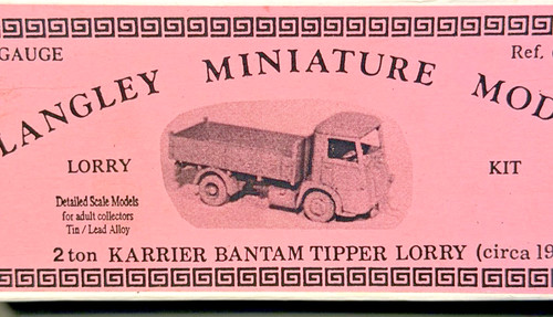 Langley miniature models - oo,