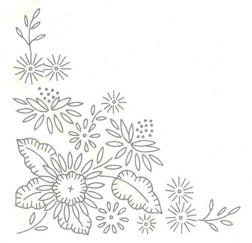 Vintage embroidery transfer - embroidery,