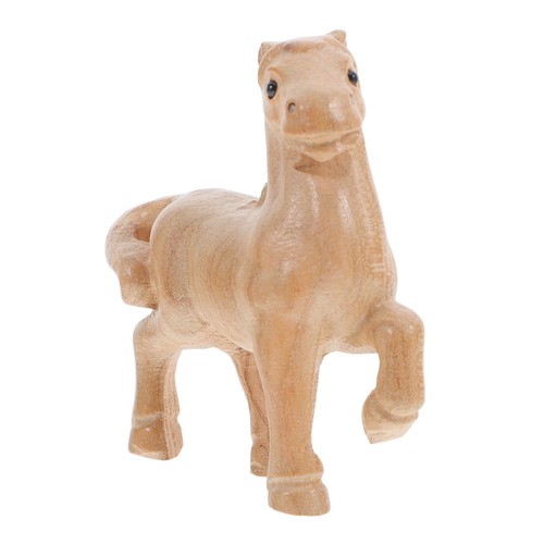 Hand carved wooden horse - carved,