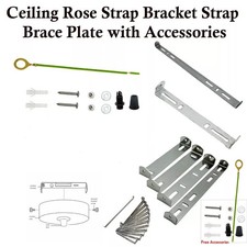 Ceiling Rose Strap Bracket Strap Brace Plate With Accessories Light Fixing