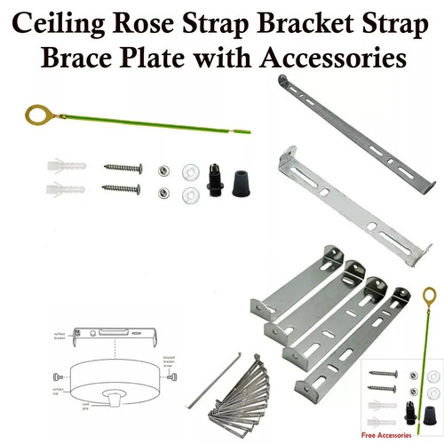 Ceiling rose strap - rose, bracket