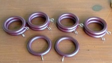 Pack Of 10, Wooden Curtain Pole Rings,  35mm Inner Ring Diameter