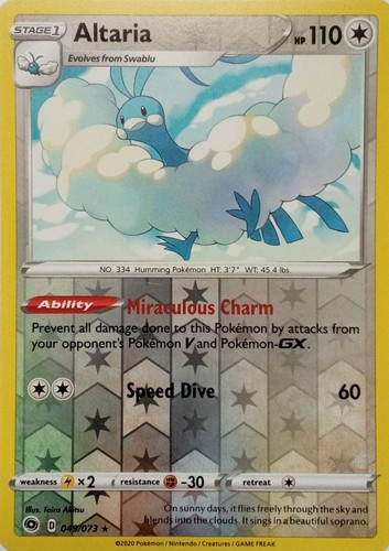 049 073 altaria reverse holo - 049/073,