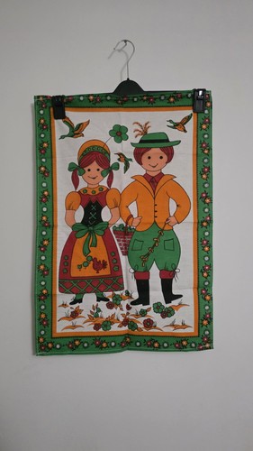 Vintage 1970s tea towel - 1970s,