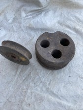 Antique deadeye and pulley - deadeye,