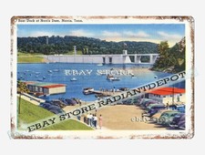 tin sign 1930s-40s Boat dock