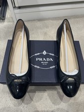 Prada Black Patent Ballet Flat