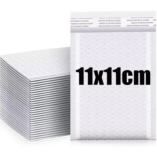 50x white poly - 50x, padded