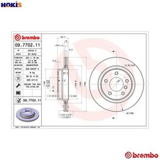 2x BRAKE DISC 09.7702.11 FOR
