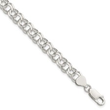 Sterling Silver 7.6mm Double