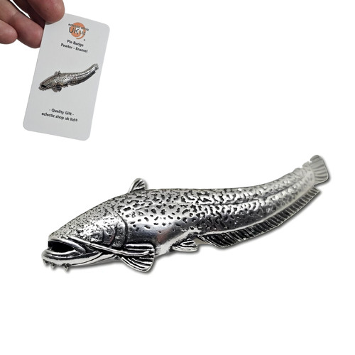 Wels catfish pin badge - wels,