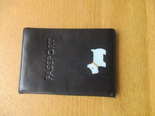 Radley black leather passport - radley,