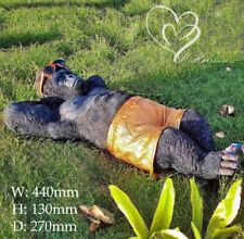 Lazy silver back Gorilla Ornament Statue Sculpture Figurine Monkey Gift