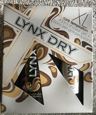 LYNX DRY DARK TEMPTATION  24 HR ANTI-PERSPIRANT & 400ml SHOWER GEL XL  GIFT SET