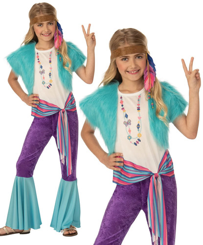 Hippie girl costume 70s - girl,