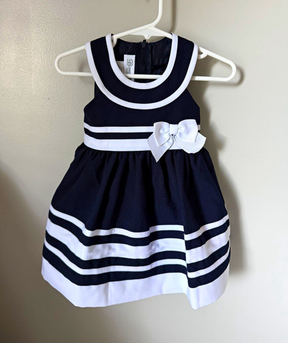 Bonnie jean girls 12m navy - girls,