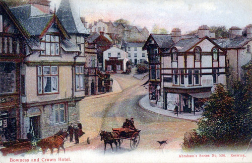 Antique postcard bowness - antique,