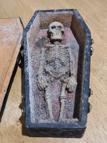 Vintage halloween coffin - halloween,