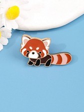 Red Panda Enamel Pin – Cute