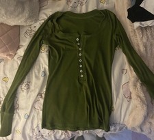 Green Women’s Long Sleeve Blouse