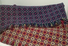 Trefriw Welsh Tapestry Blanket/Throw Multicoloured 100 Wool 150x150cm
