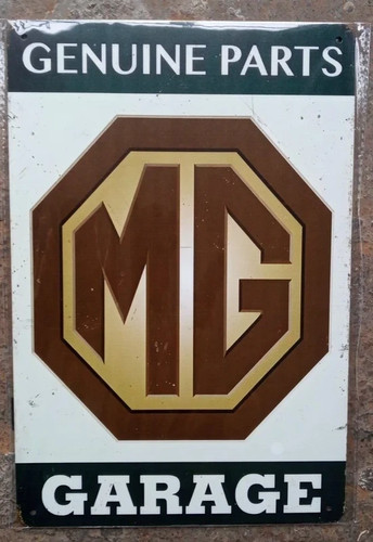 Parts service metal sign - &,
