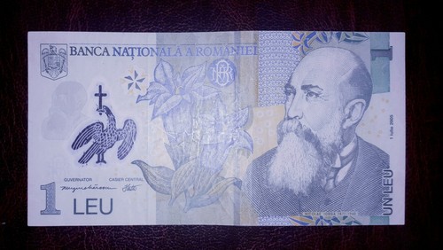 Romania leu banknote - romania,