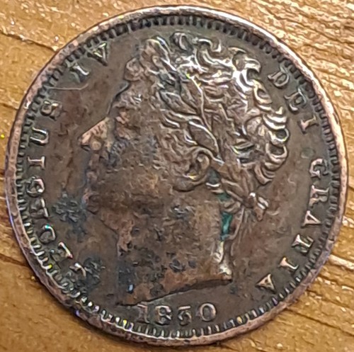 1830 king george half - king,